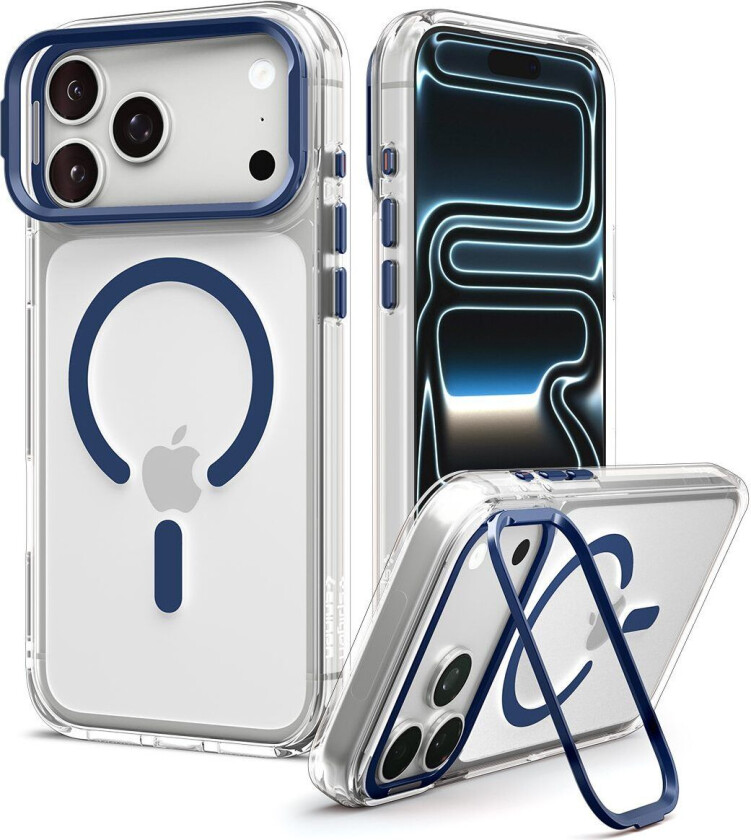 Ultra Hybrid Optik S MagFit (iPhone 17 Pro/18 Pro) - Transparent/Blå