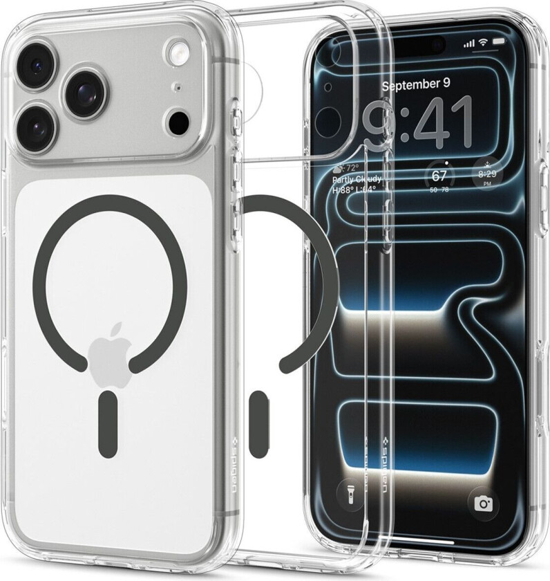 Ultra Hybrid MagFit (iPhone 17 Pro/18 Pro) - Transparent/grå