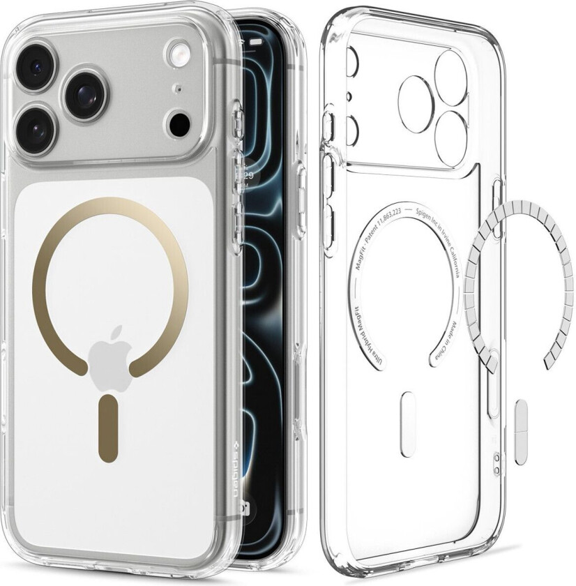 Ultra Hybrid MagFit (iPhone 17 Pro/18 Pro) - Transparent/guld