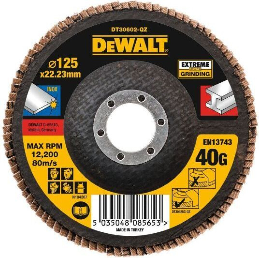 Bilde av Dewalt DT30602-QZ Lamellslipeskive 40G 40G