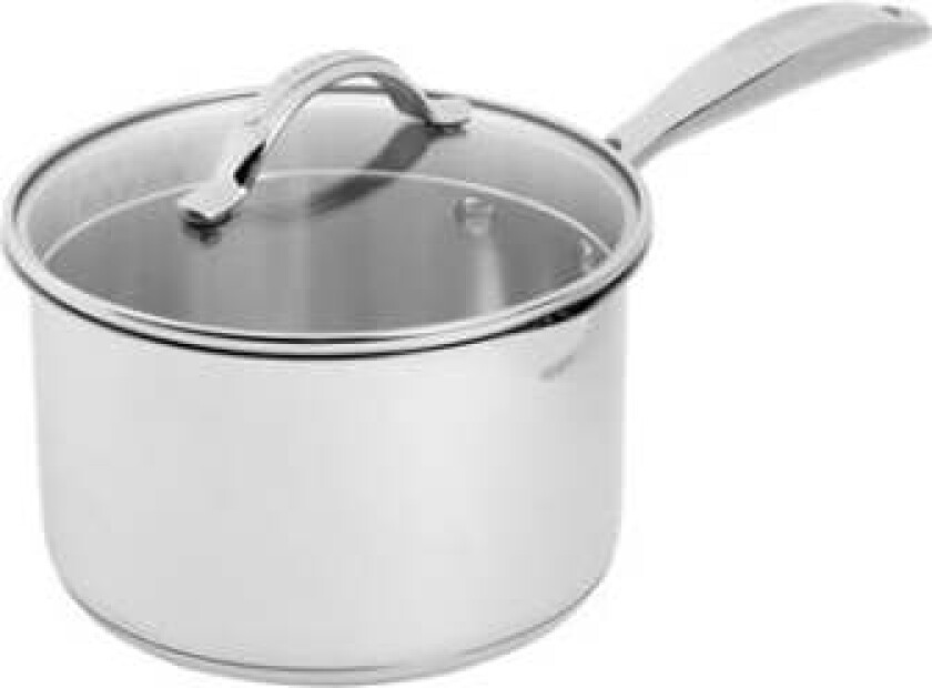 STS Kasserolle med Lokk - 18 cm/2,5 L - Rustfritt Stål