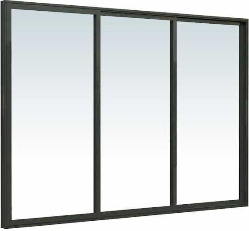 Bilde av Skyvedør alu enkelt glass 310x200 v 3 dørblad. venstre utførelse
