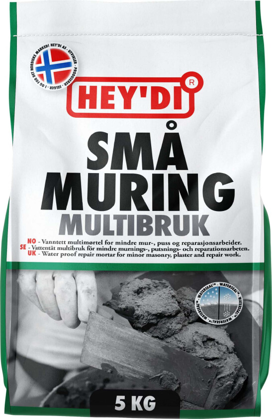 Bilde av MØRTEL SMÅMURING 5KG MUR OG PUSSMØRTEL