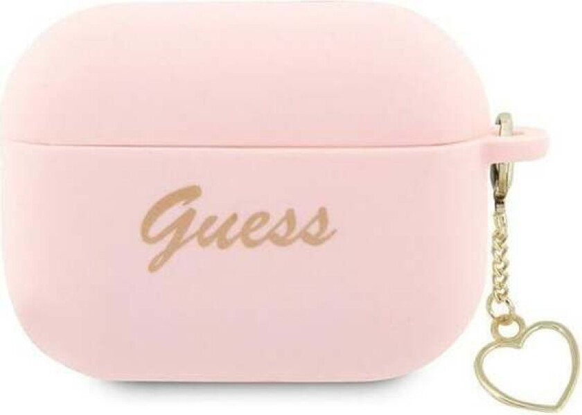 GUAP2LSCHSP AirPods Pro 2 cover pink/pink Silicone Charm Heart Collection