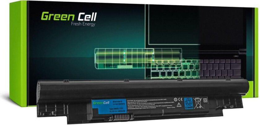 Green Cell - Batteri til bærbar PC (tilsvarer: Dell 268X5) - litiumion - 6-cellers - 4400 mAh - svart - for Dell Latitude 3330 Vostro V131