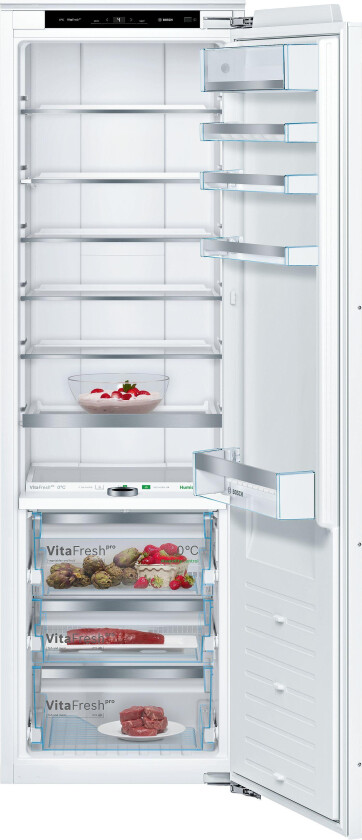 Serie 8 KIF81PFE0 - Kjøleskap - innebygd - fordypning - bredde: 56 cm - dybde: 56 cm - høyde: 177.2 cm - 289 liter - Klasse E