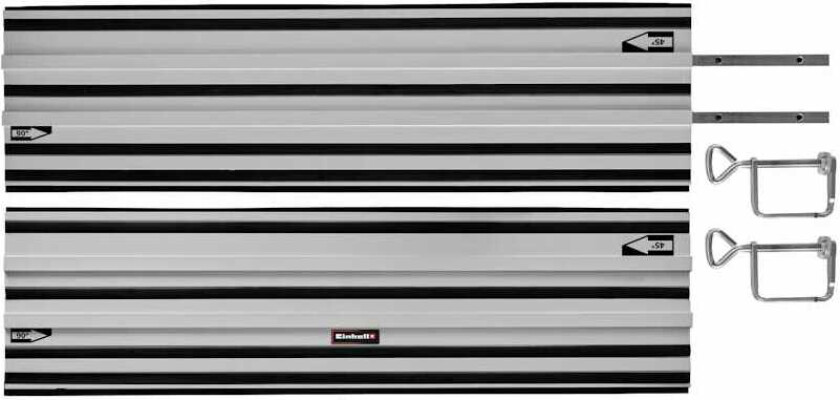 Styreskinne aluminium 2x1000 mm, tilbehør til sirkelsag