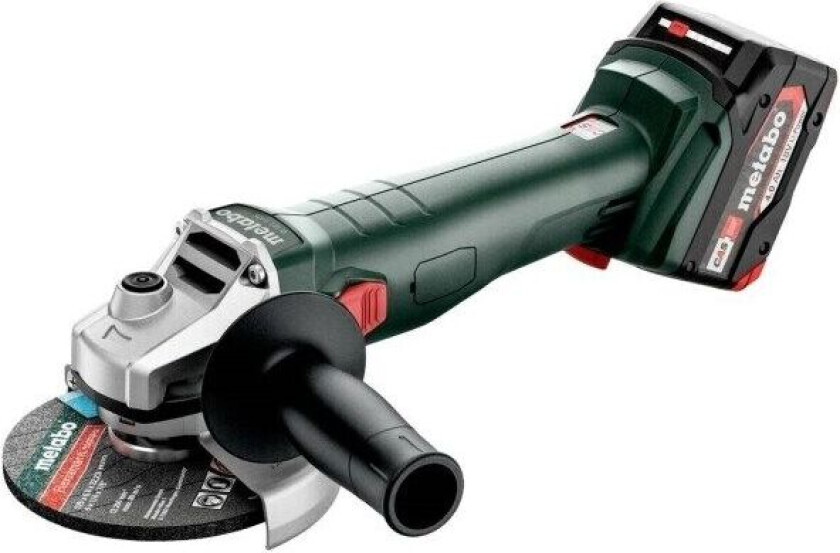 METABO. VINKELSLIPPER 18 7-125 2x4,0Ah METABOX