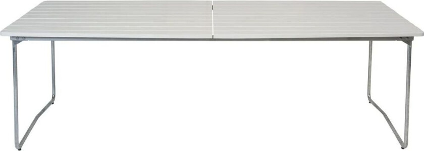 Table B31 spisebord 230 cm Hvitlakkert eik - galvaniserte ben