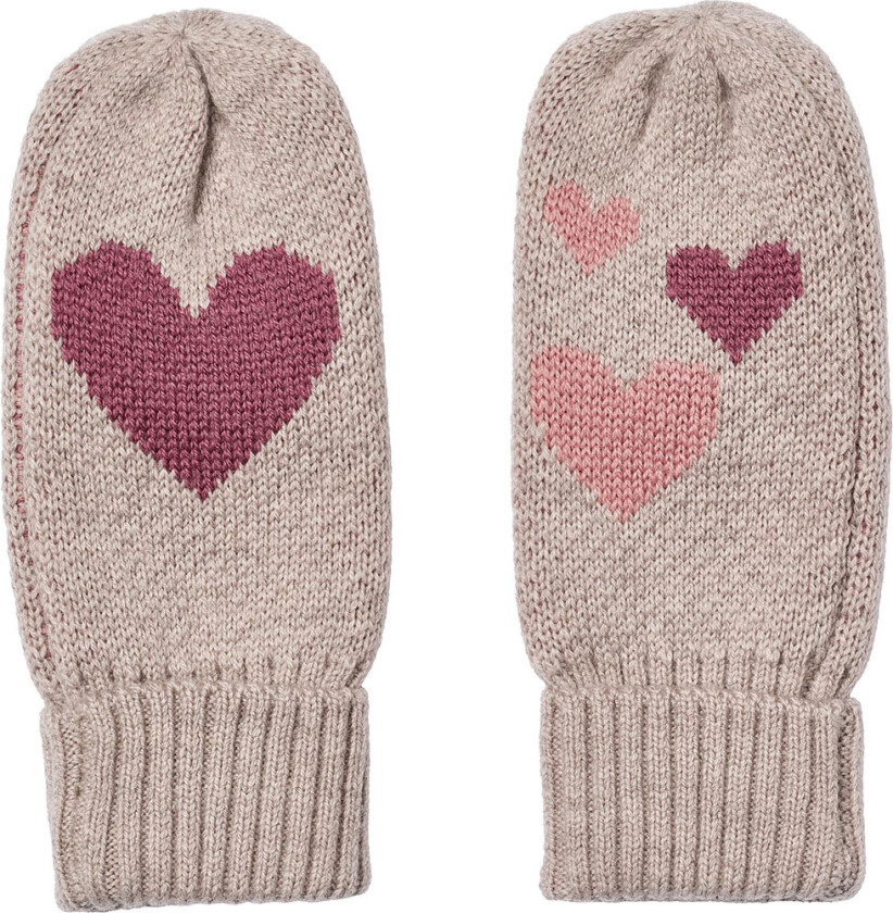 Votter - Strikk - Haansi - Pale Lilac - - 3-5 år (98-110) - Votter