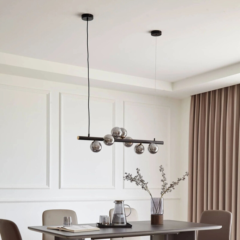 Diborah hengelampe, avlang, røykfarget