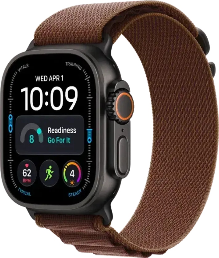 Watch Ultra 4 49mm GPS + Cell (Black Titanium/Burgundy Alpine Loop) L