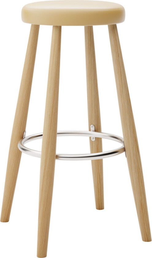 Ch56 High Stool, Oljad Ek, Lädergrupp B Thor - 325