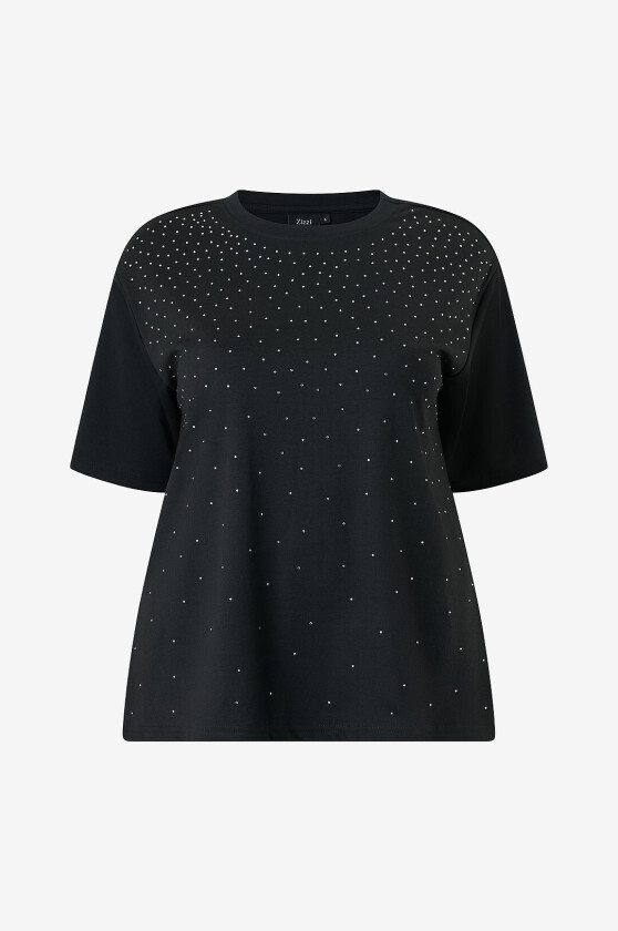 Topp Mrikka, S/S, T-Shirt - Svart