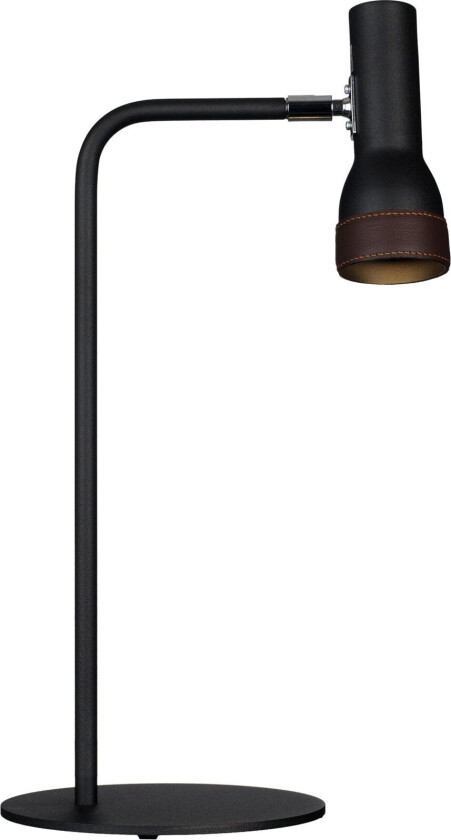 Talk Svart struktur med brunt skinn