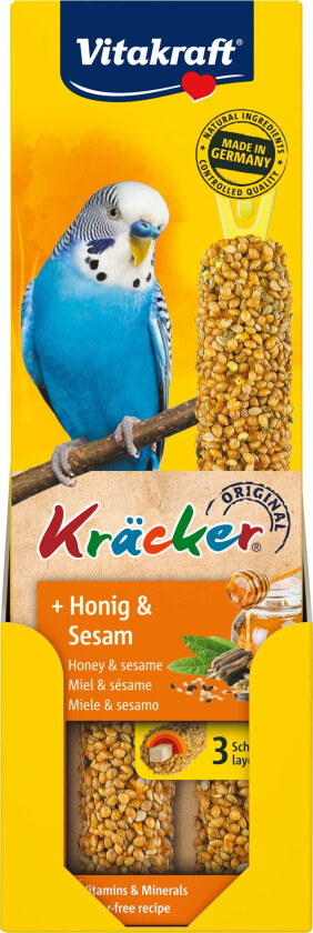 Bilde av - Kräcker - Budgies - Honey/Sesame 60g