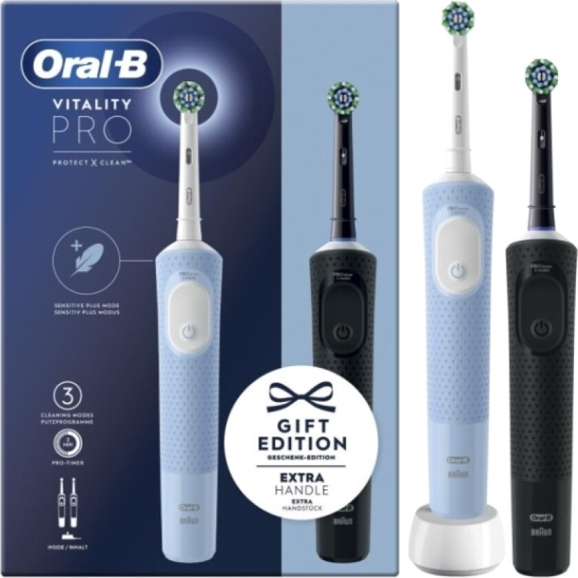 Oral-B Vitality Pro Duo-pack Black/Blue D103