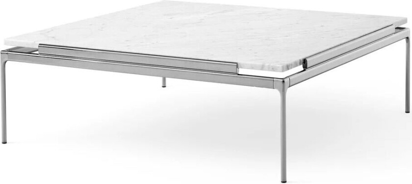 &Tradition Sett LN13 sofabord Bianco carrara-dark chrome