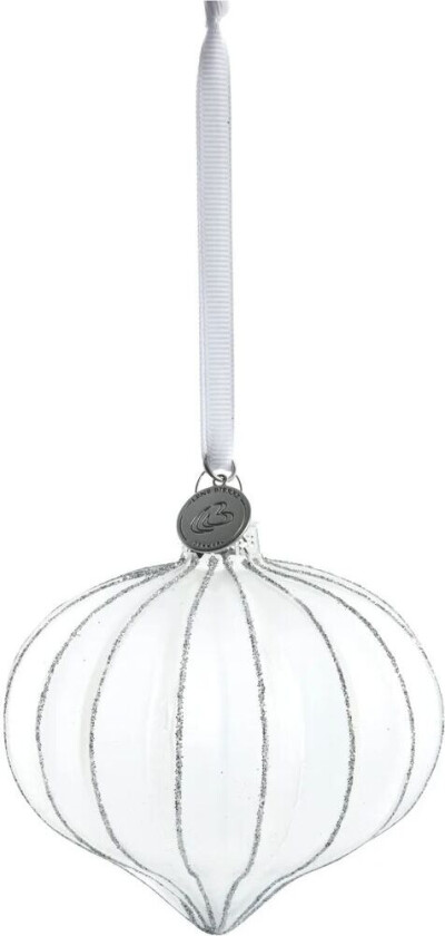 Navina juletrekule 8 cm White-Silver