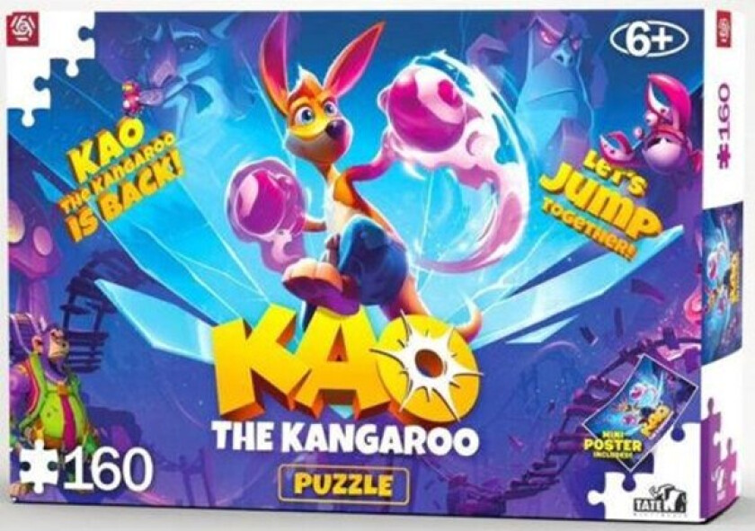 Good Loot Kids Puzzle - Kao The Kangaroo: Kao Is Back Puslespill Barn 160 Brikke