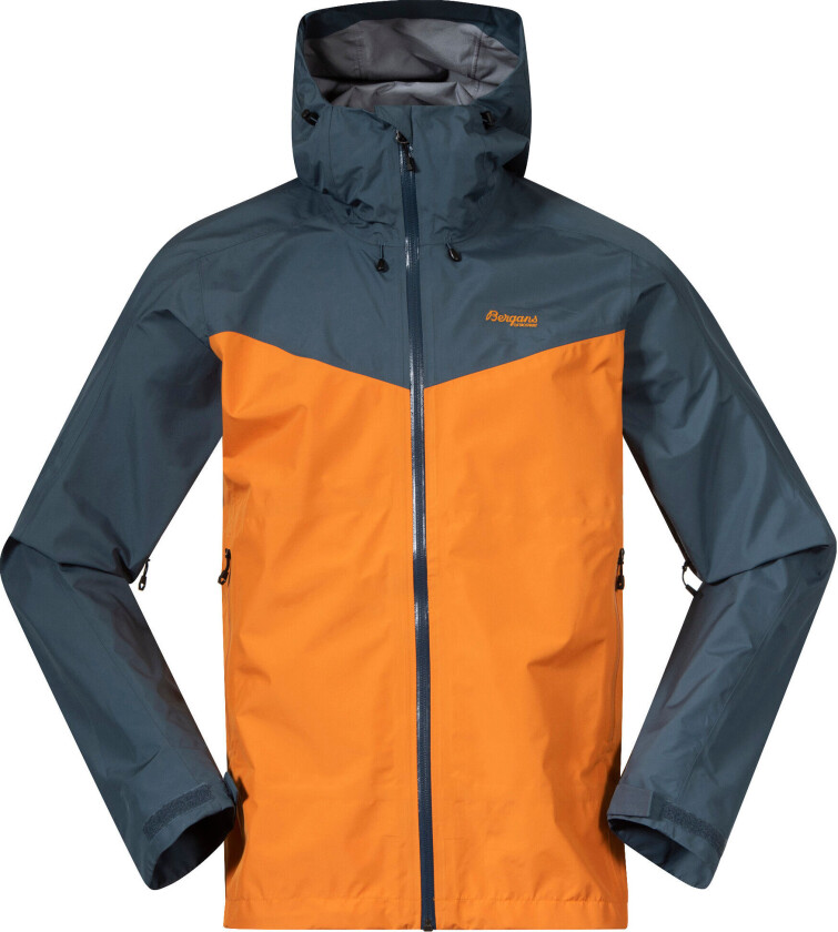 Bergans Of Norway Skar Light 3l Shell Jacket Herre Cloudberry Yellow/Orion Blue L