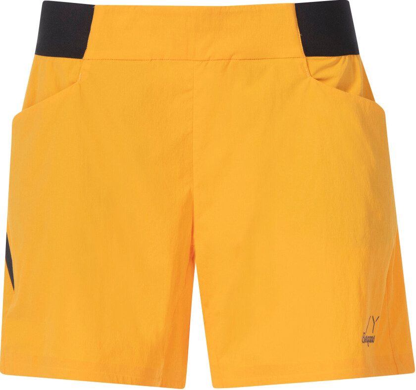 Bergans Of Norway Y Lightline Vapor Shorts Women Mango Yellow/Dark Shadow Grey 40