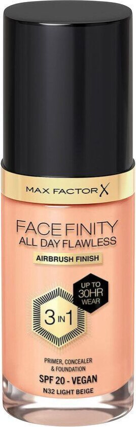 Facefinity All Day Flawless 3-In-1 Foundation #N32 Lig