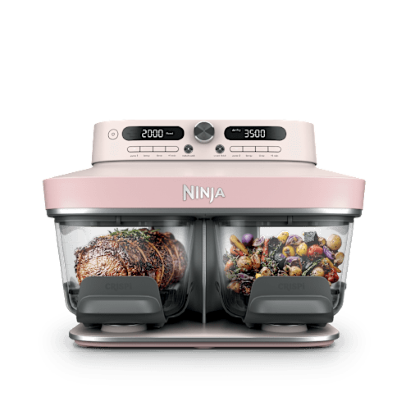 CRISPi DualZone 8-i-1 glassairfryer i Rosa | DD102EUPK1 | va Shark