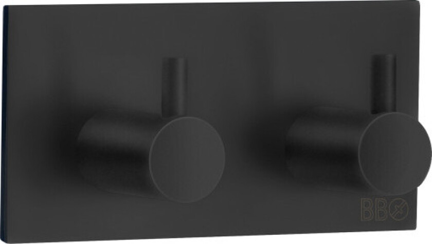 håndkleknagg, matt sort