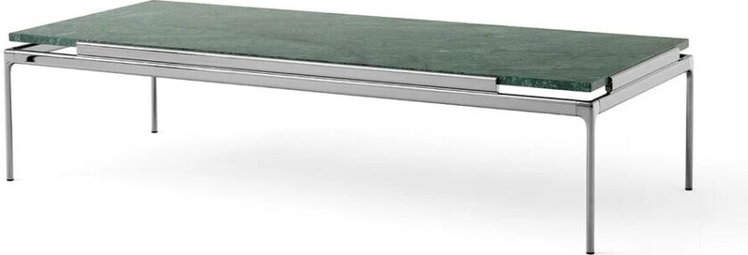 &Tradition Sett LN12 sofabord Verde guatemala-dark chrome