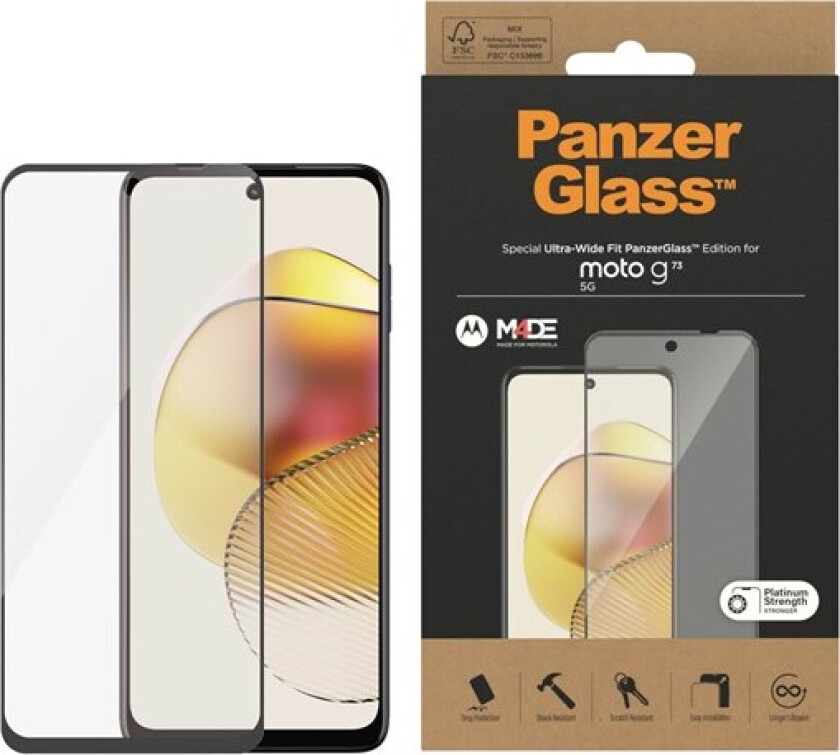 Bilde av Screen Protector Motorola moto g73 5G | Ultra-Wide Fit