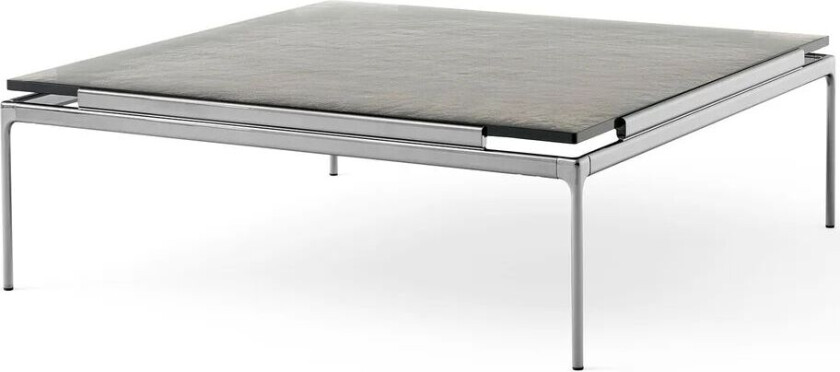 &Tradition Sett LN13 sofabord Smoked cast glass-dark chrome