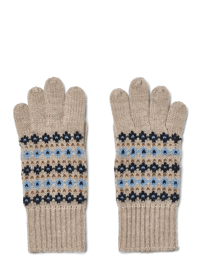 Finger Gloves Bobbe - WARM SAND MELANGE - L