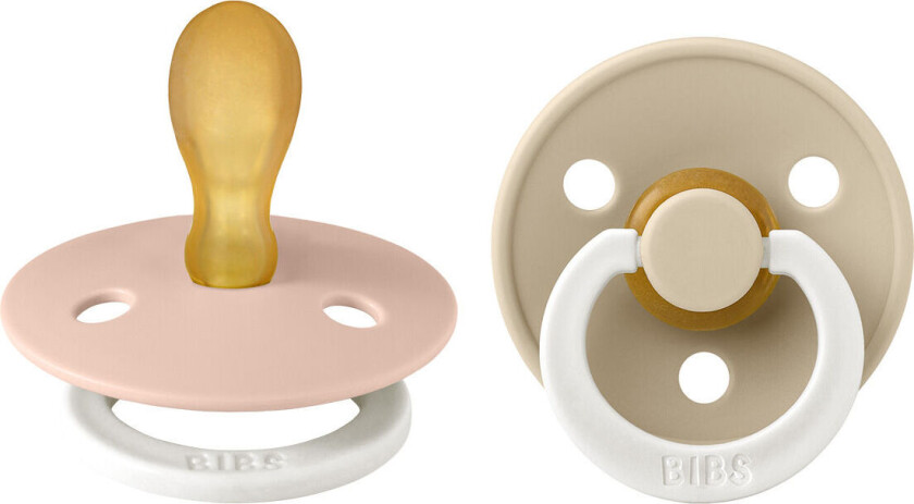 Bilde av Pacifier Colour Latex Blush Glow/Vanilla Glow Size 2 2pcs