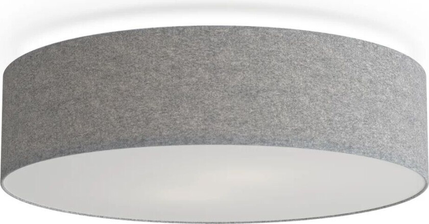 Soft takplafond Ø 44 cm Grå ull