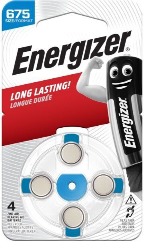 Energizer høreapparatbatterier 4 pk