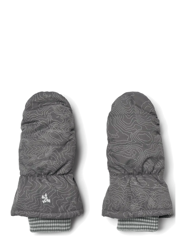 Puffer Mittens Jazz - DARK REFLECTIVE MAP - L