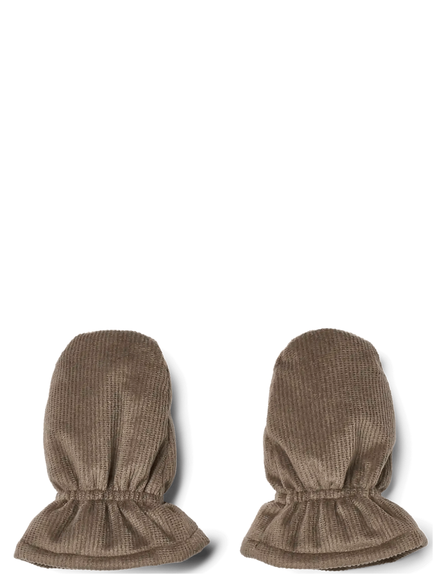 Puffer Baby Mittens Muffu - DRY WOOD - 18/24M