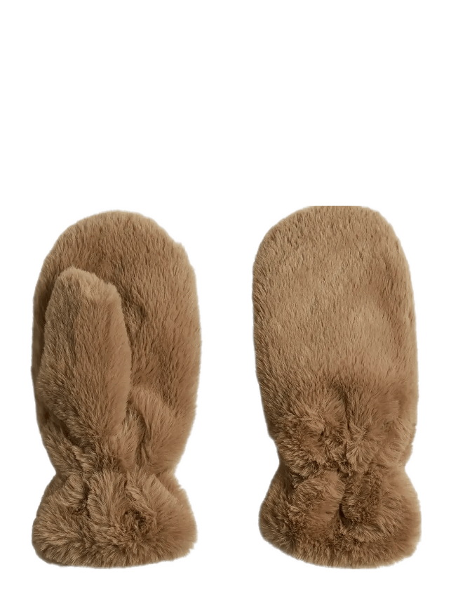 Pcjeanel Mittens Pwp Bc - SILVER MINK - M/L