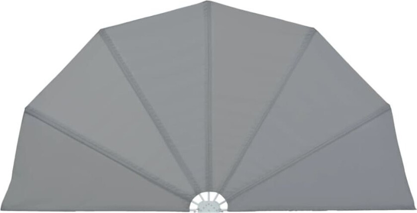 Sammenleggbar sidemarkise for terrasse grå 200 cm