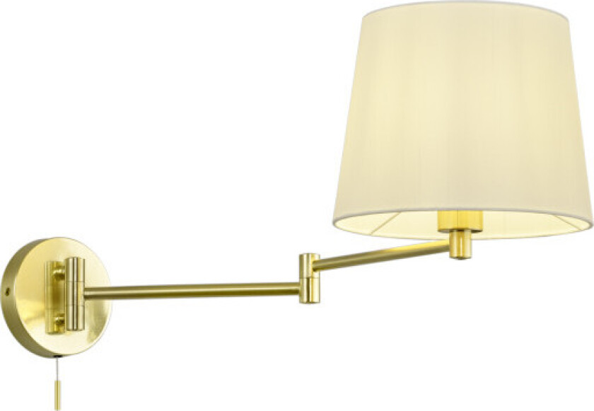 Lyon vegglampe, messing