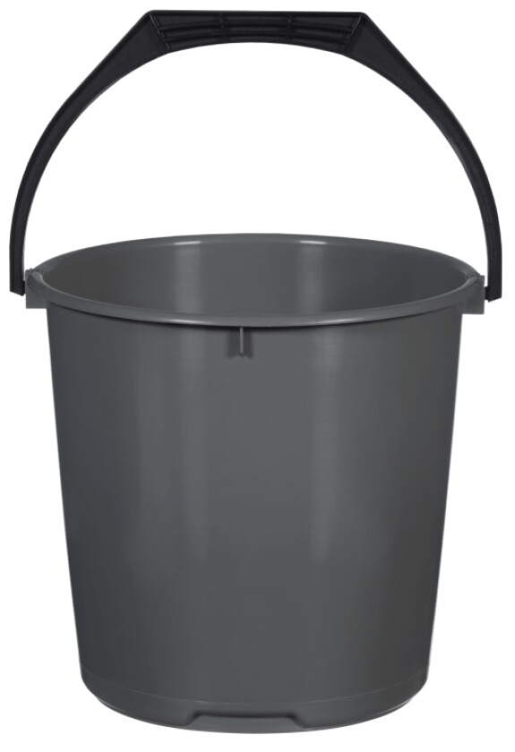 Plastbøtte Grå 10l 1stk