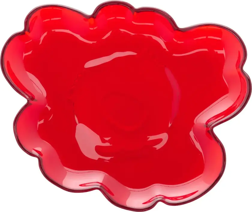 Unikko glasstallerken 20 cm Rød