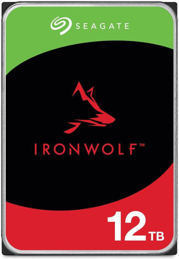 Bilde av IronWolf ST12000VN0008 - harddisk - 12 TB - intern - 3,5 - SATA 6 Gb/s - 7200 rpm - buffer: 256 MB