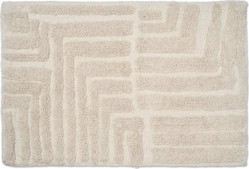 Field baderomsmatte 60 x 90 cm White