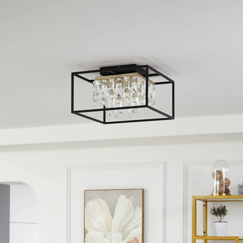 Kassi LED-taklampe 3000 K, dimbar, krystalloptikk