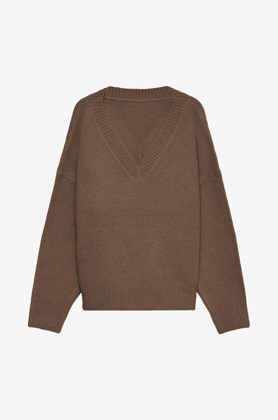 Genser Vmsif Ls V-Neck Pullover - Brun