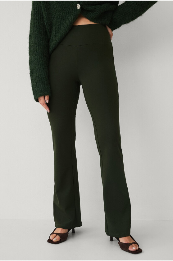 Leggings med bootcut - Grønn