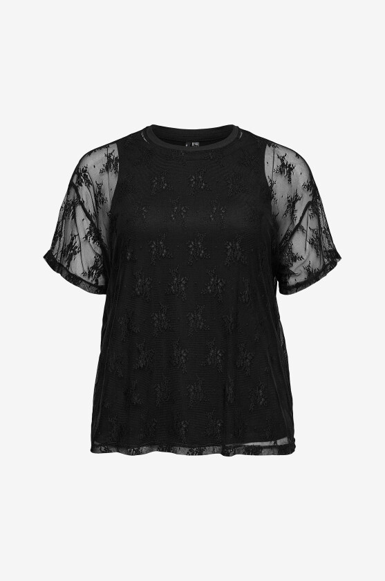 Topp Vmcnikita S/S O-Neck Top Jrs Btq Fr - Svart