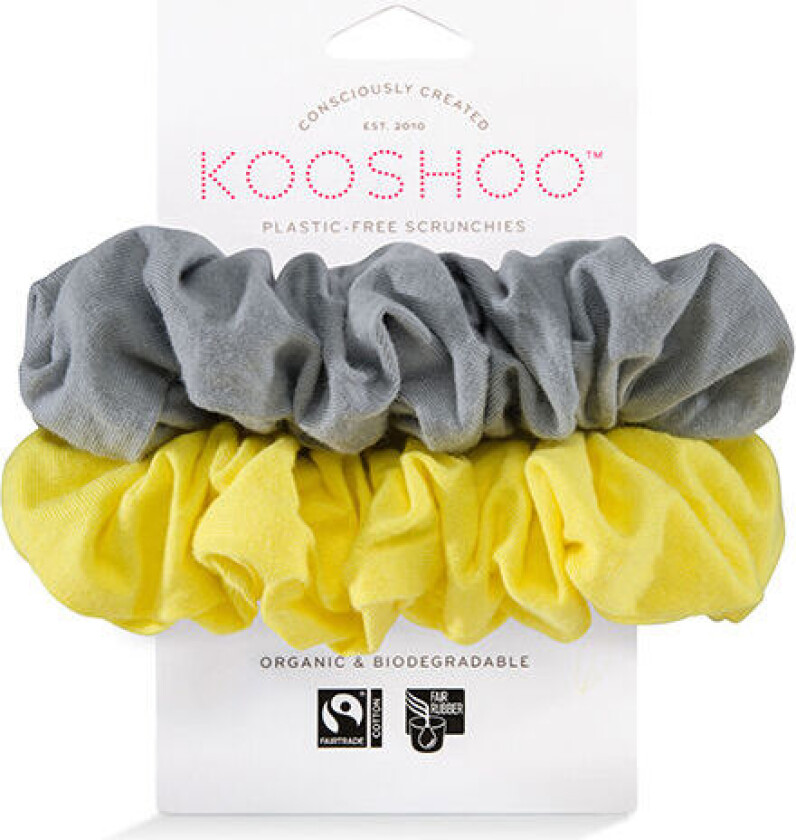 Kooshoo Hår Scrunchie Sunrise Plastikfri 2 Stk - 1 Pakker